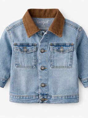 NWOT Cat & Jack Denim Jacket 18 Months | Baby Toddler Boy Light Wash Jean Jacket